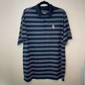 NIKEGOLF DRI FIT Size XL University of Arizona Polo Short Sleeve T-Shirt